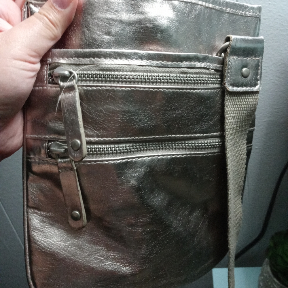 NWOT Metallic Crossbody purse